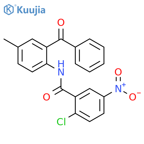N-(2-Benzoyl-4-methylphenyl)-2-chloro-5-nitrobenzamide structure