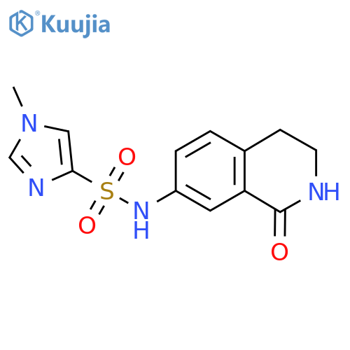 1-methyl-N-(1-oxo-1,2,3,4-tetrahydroisoquinolin-7-yl)-1H-imidazole-4-sulfonamide structure