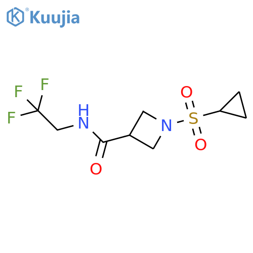 1-(cyclopropanesulfonyl)-N-(2,2,2-trifluoroethyl)azetidine-3-carboxamide structure