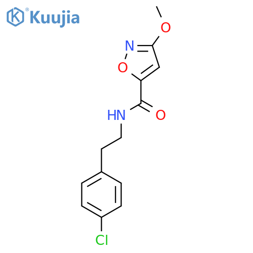 N-(4-chlorophenethyl)-3-methoxyisoxazole-5-carboxamide structure