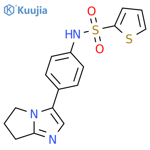 N-(4-{5H,6H,7H-pyrrolo[1,2-a]imidazol-3-yl}phenyl)thiophene-2-sulfonamide structure