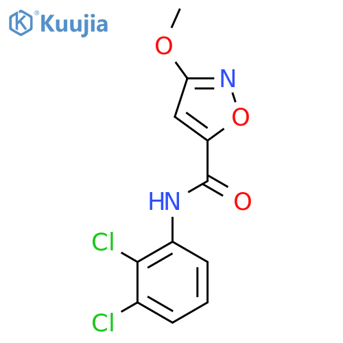 N-(2,3-dichlorophenyl)-3-methoxy-1,2-oxazole-5-carboxamide structure