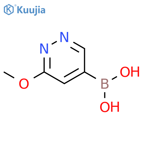 (6-methoxypyridazin-4-yl)boronic acid structure