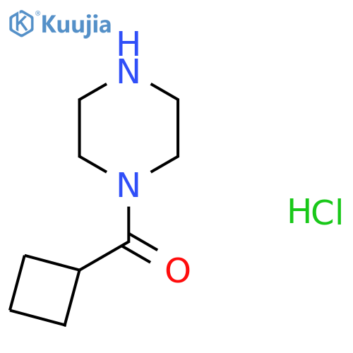 1-cyclobutanecarbonylpiperazine hydrochloride structure