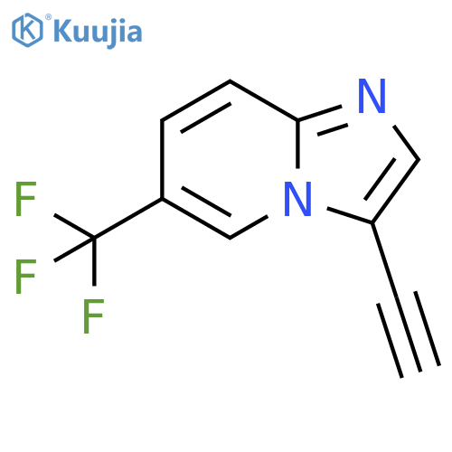 3-Ethynyl-6-(trifluoromethyl)imidazo[1,2-a]pyridine structure
