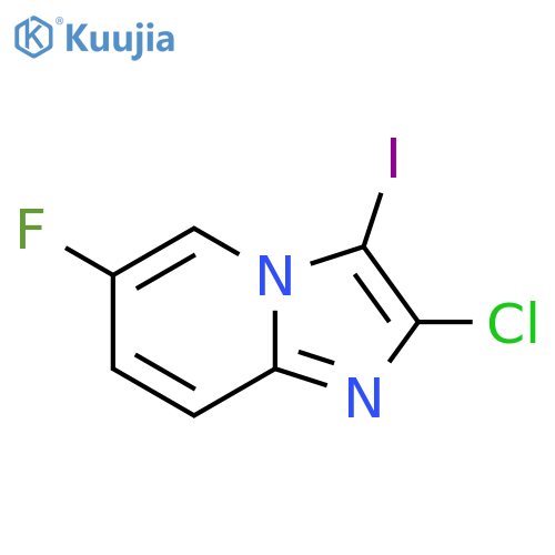 2-Chloro-6-fluoro-3-iodoimidazo[1,2-A]pyridine structure