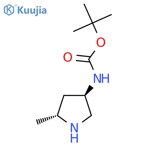 (3S,5S)-(5-Methyl-pyrrolidin-3-yl)-carbamic acid tert-butyl ester structure