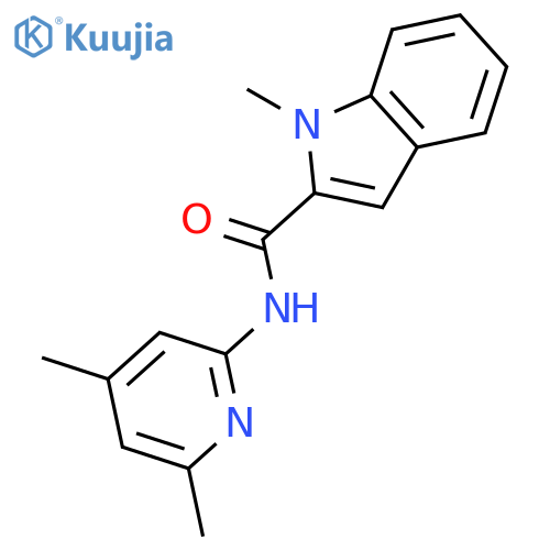1H-Indole-2-carboxamide, N-(4,6-dimethyl-2-pyridinyl)-1-methyl- structure