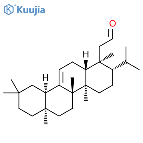 1-Chryseneacetaldehyde, 1,2,3,4,4a,4b,5,6,6a,7,8,9,10,10a,12,12a-hexadecahydro-1,4a,4b,6a,9,9-hexamethyl-2-(1-methylethyl)-, (1S,2S,4aR,4bS,6aR,10aR,12aR)- structure