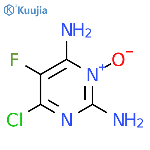 2,4-PYRIMIDINEDIAMINE, 6-CHLORO-5-FLUORO-, 3-OXIDE structure