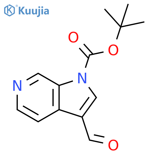 tert-butyl 3-formyl-1H-pyrrolo2,3-cpyridine-1-carboxylate structure