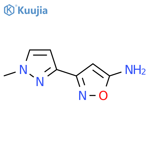 3-(1-methyl-1H-pyrazol-3-yl)-1,2-oxazol-5-amine structure