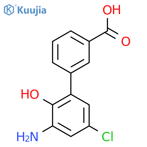 3'-Amino-5'-chloro-2'-hydroxy-1,1'-biphenyl-3-carboxylic acid structure