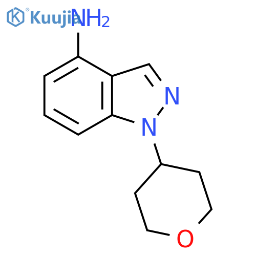 1-(oxan-4-yl)-1H-indazol-4-amine structure