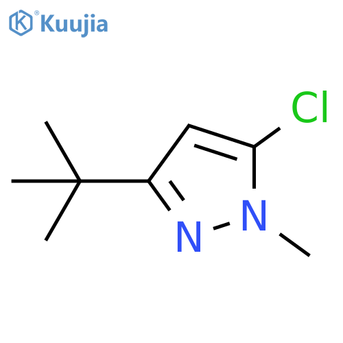3-tert-butyl-5-chloro-1-methyl-1H-pyrazole structure