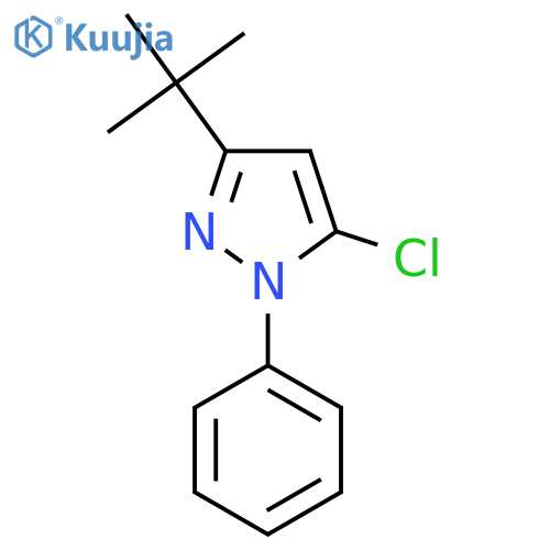 3-tert-butyl-5-chloro-1-phenyl-1H-pyrazole structure