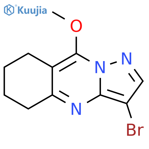 3-Bromo-9-methoxy-5,6,7,8-tetrahydropyrazolo-5,1-bquinazoline structure