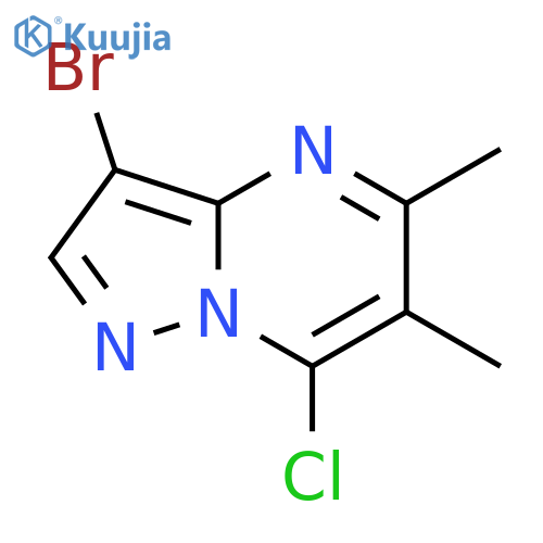 3-Bromo-7-chloro-5,6-dimethylpyrazolo-1,5-apyrimidine structure