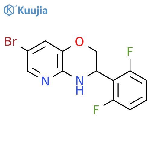 7-Bromo-3-(2,6-difluorophenyl)-3,4-dihydro-2H-pyrido[3,2-B][1,4]oxazine structure