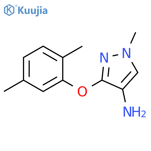 3-(2,5-dimethylphenoxy)-1-methyl-1H-pyrazol-4-amine structure