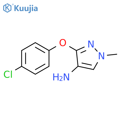 3-(4-chlorophenoxy)-1-methyl-1H-pyrazol-4-amine structure