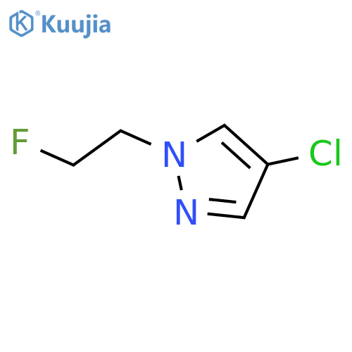 4-chloro-1-(2-fluoroethyl)-1H-pyrazole structure