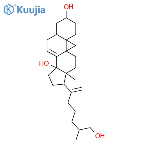 9,19-Cyclocholesta-7,20-diene-3,14,26-triol,(3a,5a)- (9CI) structure