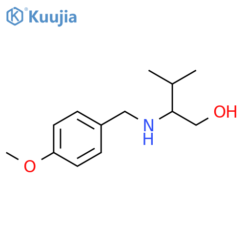 2-{(4-methoxyphenyl)methylamino}-3-methylbutan-1-ol structure