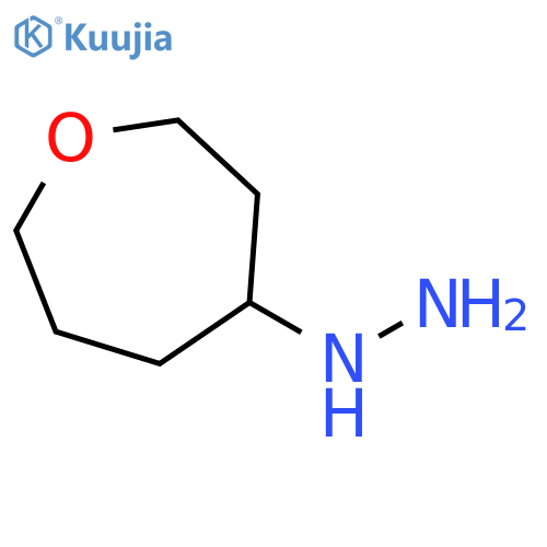 (oxepan-4-yl)hydrazine structure