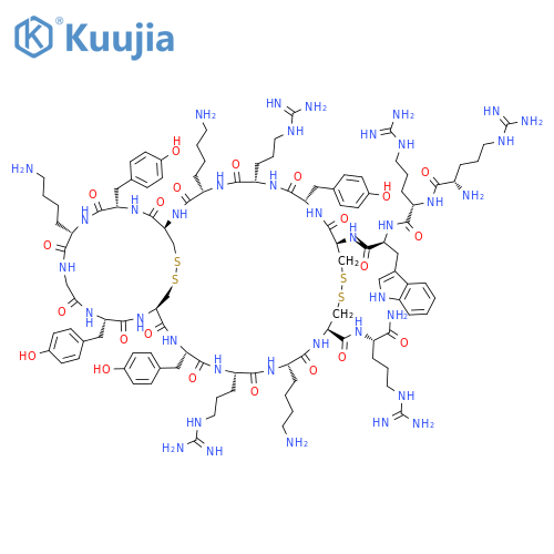 L-Argininamide,L-arginyl-L-arginyl-L-tryptophyl-L-cysteinyl-L-tyrosyl-L-arginyl-L-lysyl-L-cysteinyl-L-tyrosyl-L-lysylglycyl-L-tyrosyl-L-cysteinyl-L-tyrosyl-L-arginyl-L-lysyl-L-cysteinyl-,cyclic (4®17),(8®13)-bis(disulfide) structure
