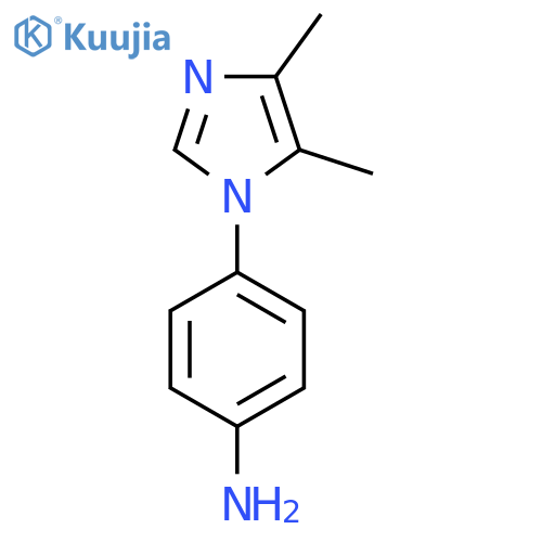 4-(4,5-dimethyl-1H-imidazol-1-yl)aniline structure