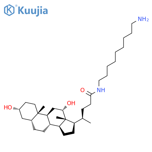 Cholan-24-amide, N-(9-aminononyl)-3,12-dihydroxy-, (3a,5b,12a)- structure