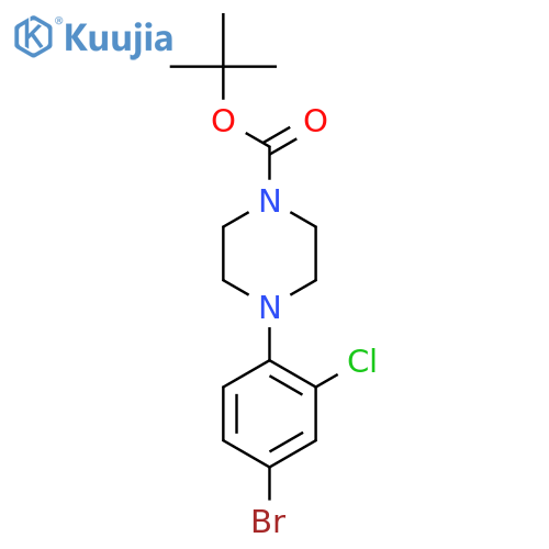 Tert-butyl 4-(4-bromo-2-chlorophenyl)piperazine-1-carboxylate structure