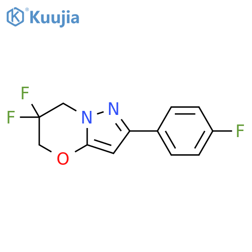 6,6-difluoro-2-(4-fluorophenyl)-5,7-dihydropyrazolo[5,1-b][1,3]oxazine structure