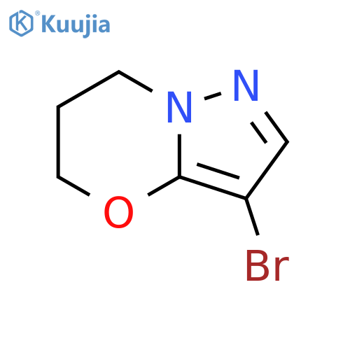 3-bromo-6,7-dihydro-5H-pyrazolo[5,1-b][1,3]oxazine structure