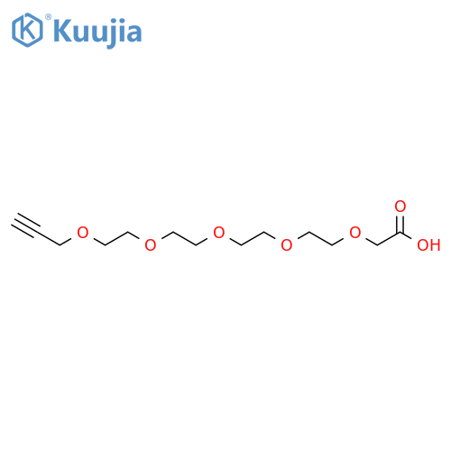 Propargyl-PEG4-CH2COOH structure