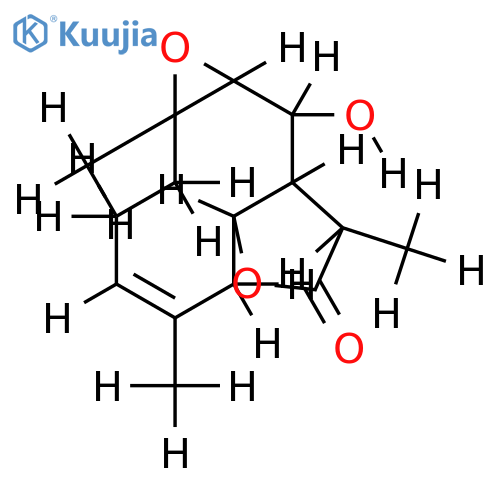 6alpha-hydroxy-4alpha,5beta-epoxy-11alphaH-germacr-1(10)E-en-12,8alpha-olide structure