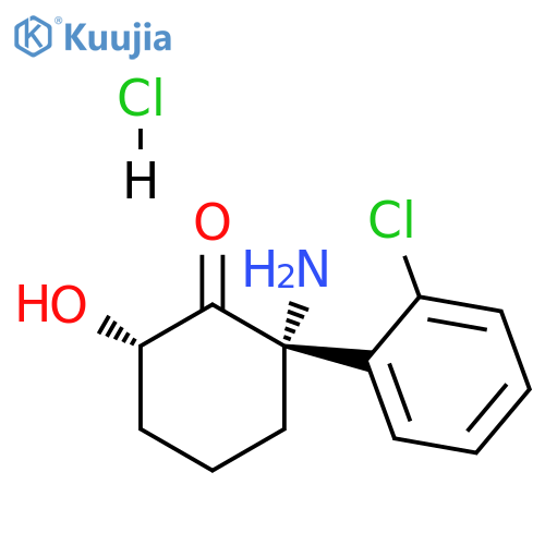 (2S,6S)-2-Amino-2-(2-chlorophenyl)-6-hydroxycyclohexanonehydrochloride structure