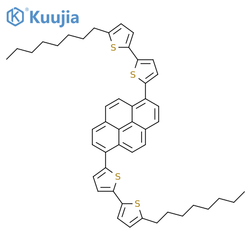1,6-Bis(5'-octyl-2,2'- bithiophen-5-yl)pyrene structure