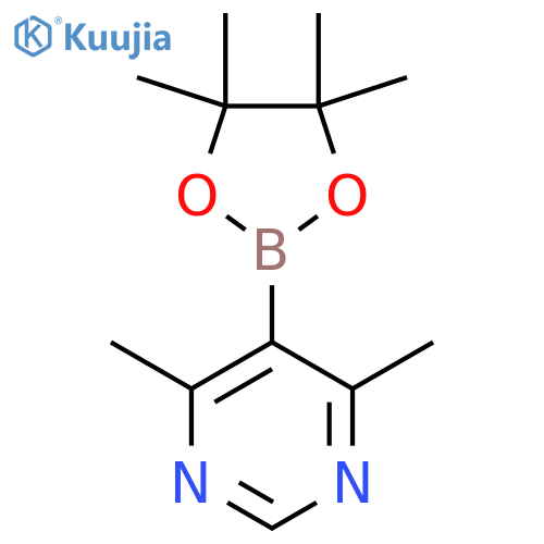 4,6-dimethyl-5-(4,4,5,5-tetramethyl-1,3,2-dioxaborolan-2-yl)Pyrimidine structure