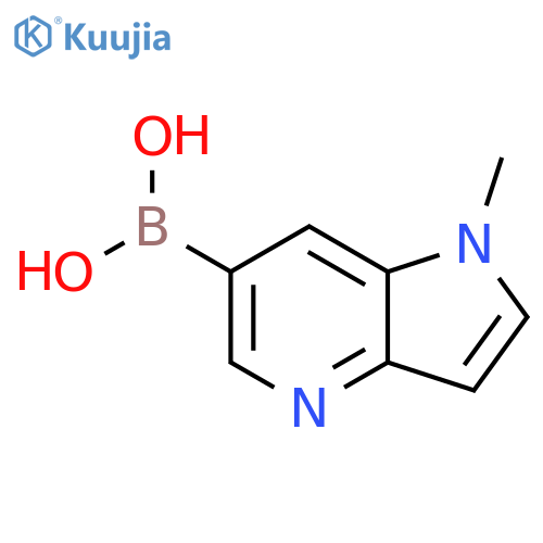 {1-methyl-1H-pyrrolo[3,2-b]pyridin-6-yl}boronic acid structure