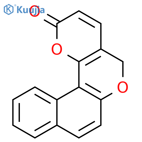 2h,5h-naphtho[2,1-b]pyrano[2,3-d]pyran-2-one structure