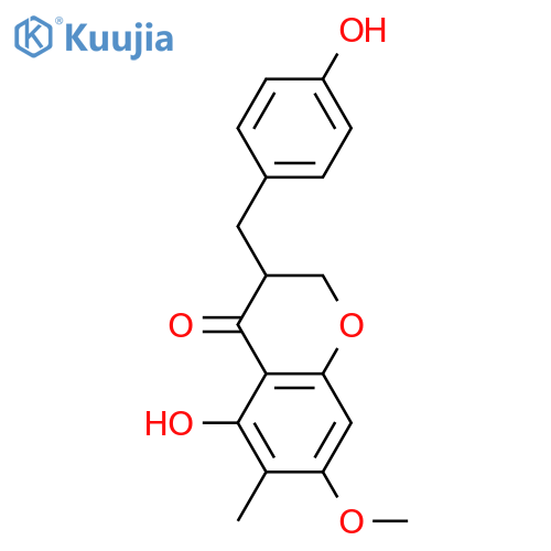 4',5,7-Trihydroxy-6-methylhomoisoflavanone; (R)-form, 7-Me ether structure