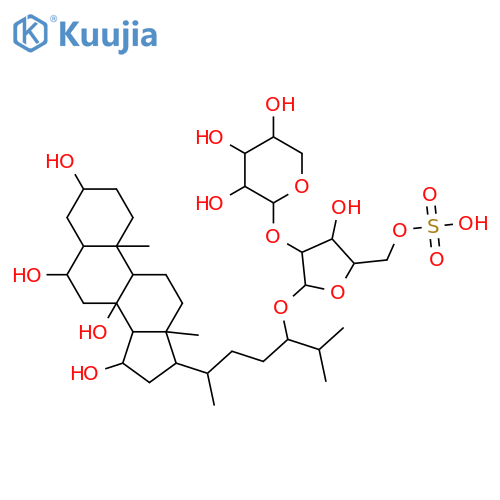 Cholestane-3,6,8,15,24-pentol; (3β,5α,6α,8β,15α,24S)-form, 24-O-[β-D-Xylopyranosyl-(1→2)-5-O-sulfo-α-L-arabinofuranoside] structure