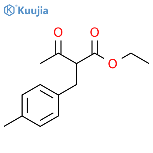 Ethyl 2-(4-methylbenzyl)-3-oxobutanoate structure