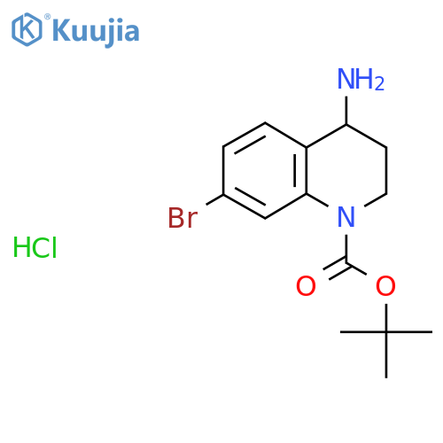 4-Amino-1-Boc-7-bromo-3,4-dihydro-2H-quinoline hydrochloride structure