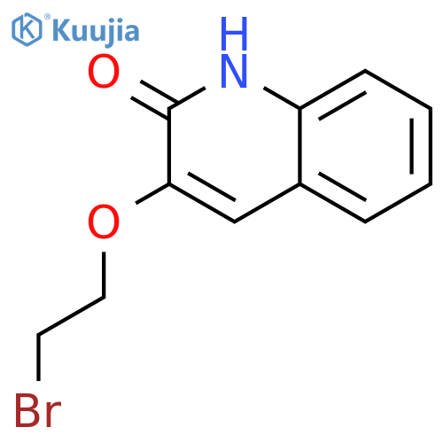 2(1H)-Quinolinone, 3-(2-bromoethoxy)- structure