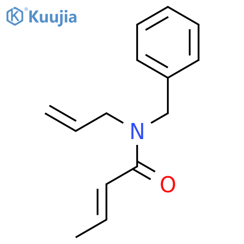 2-Butenamide, N-(phenylmethyl)-N-2-propenyl- structure
