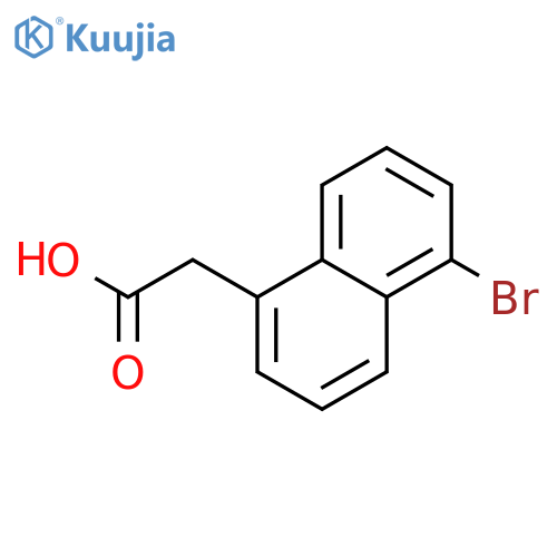 1-Naphthaleneacetic acid, 5-bromo- structure