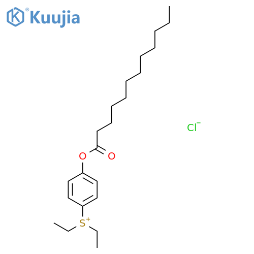 Sulfonium, diethyl[4-[(1-oxododecyl)oxy]phenyl]-, chloride structure